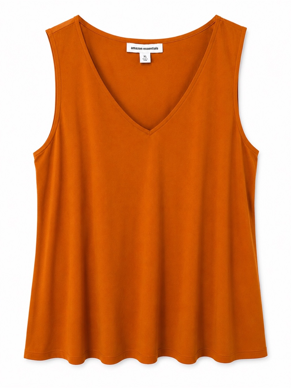 Amazon Essentials Women's V-Neck Tank Top - Burnt Orange